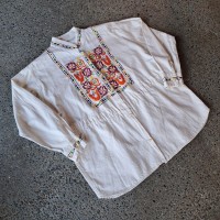 メキシコ製 刺繍 バンドカラーシャツ used [205080] | Vintage.City 古着屋、古着コーデ情報を発信