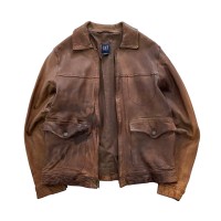 1990's GAP / short length leather jacket #C703 | Vintage.City 古着屋、古着コーデ情報を発信