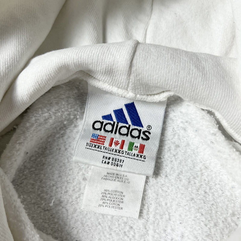 【最終値引】adidas アディダス ロゴ刺繍 スウェット トレーナー XXL