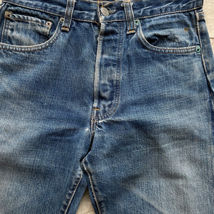 70's Levi's 501 66前期 Big E Vintage Denim Pants W27×L30 赤耳 古着 ...