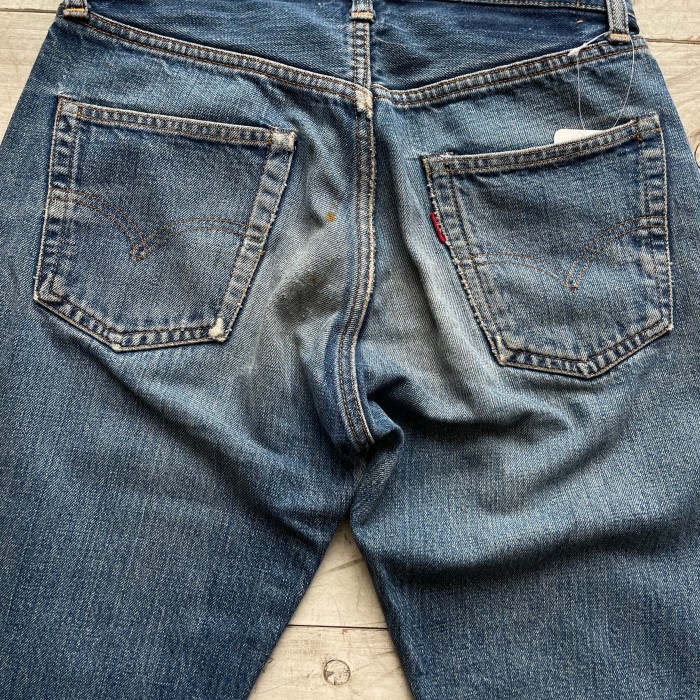 70's Levi's 501 66前期 Big E Vintage Denim Pants W27×L30 赤耳 古着 