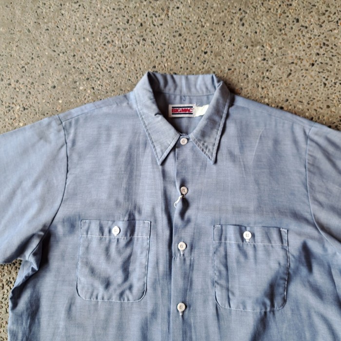 80's~ BIGMAC シャンブレーシャツ used [207004] | Vintage.City 빈티지숍, 빈티지 코디 정보