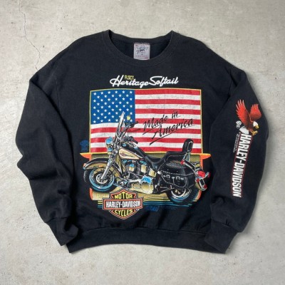 80年代 USA製 Harley-Davidson ハーレーダビッドソン イーグル ロゴプリント スウェットシャツ メンズXL | Vintage.City 古着屋、古着コーデ情報を発信
