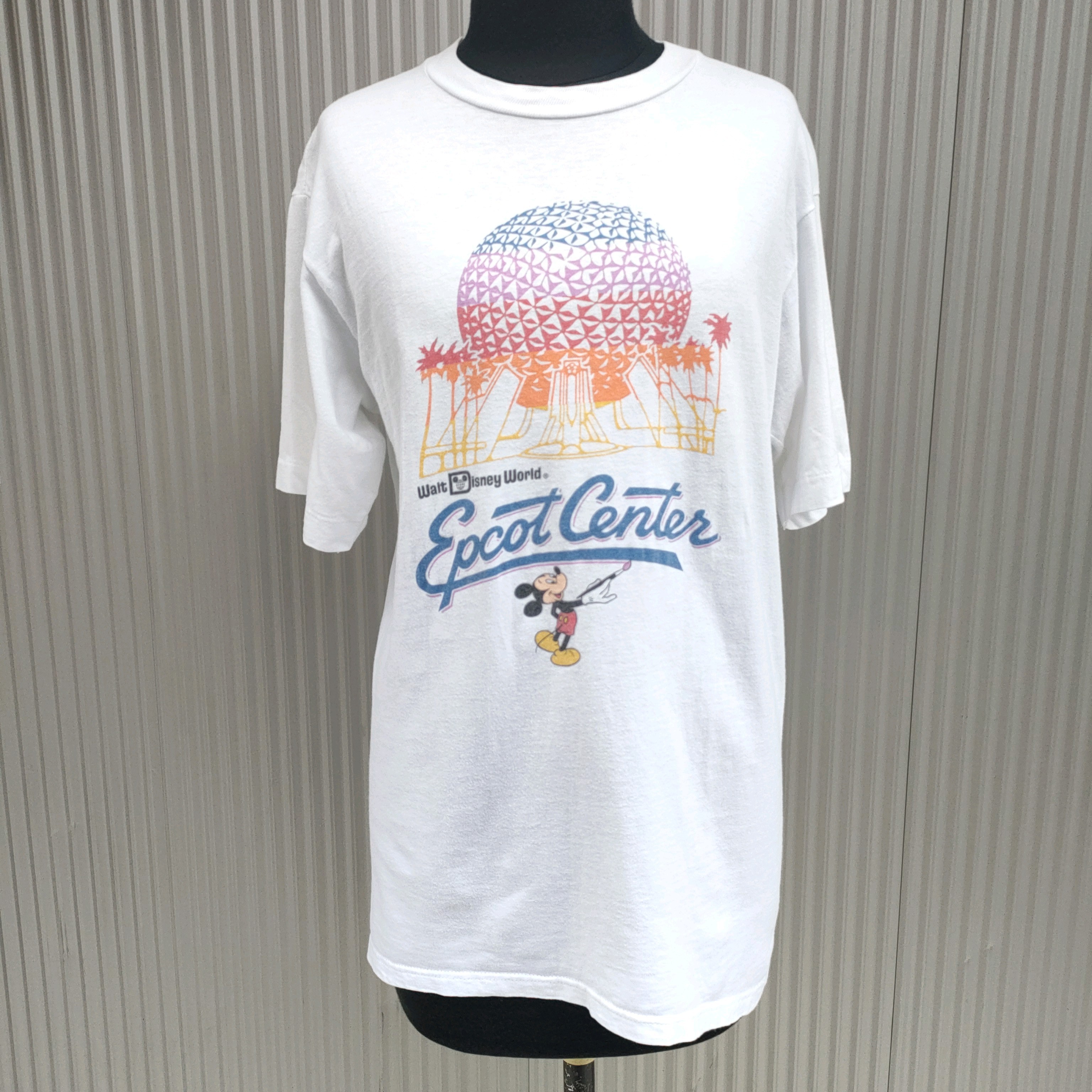 Ｓくらい新品 80年代 USA製 ウォルトディズニー エプコットセンター Tシャツ