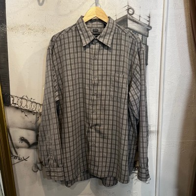 GEORGE polyester check shirt | Vintage.City 古着屋、古着コーデ情報を発信