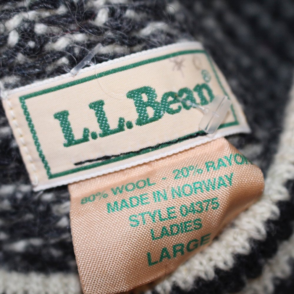 VINTAGE L.L.BEAN BIRDS EYE SWEATER | Vintage.City