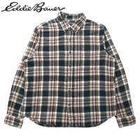 Eddie Bauer フランネル ボタンダウンシャツ L グリーン コットン | Vintage.City 古着屋、古着コーデ情報を発信
