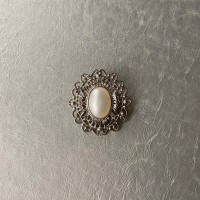 Vintage 80〜90s retro pearl classical silver brooch レトロ ヴィンテージ パール クラシカル シルバー ブローチ | Vintage.City 古着屋、古着コーデ情報を発信