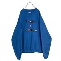 JERZEES/YAKES WORLD L/S design sweatshirt | Vintage.City 古着屋、古着コーデ情報を発信