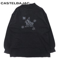 Castelbajac sport ハイネックニット セーター 4 グレー ウール フロント刺繍 90年代 日本製 | Vintage.City 古着屋、古着コーデ情報を発信
