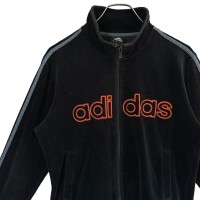 adidas アディダス ジャージ L 刺繍ロゴ ワンポイントロゴ ベロア | Vintage.City 古着屋、古着コーデ情報を発信
