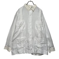 unknown   キューバシャツ　2XL   リネン100% | Vintage.City 古着屋、古着コーデ情報を発信