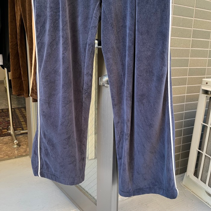 【00s PUMA】side line velours flare pants