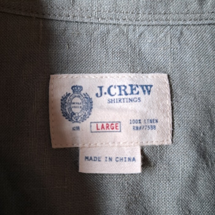 J.CREW リネンシャツ used [208071] | Vintage.City 빈티지숍, 빈티지 코디 정보