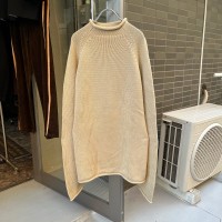 90s roll neck cotton knit | Vintage.City 古着屋、古着コーデ情報を発信