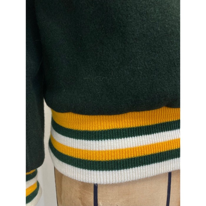 jacket / USA ウール セーラーカラー ジャケット タロンジップ 刺繍
