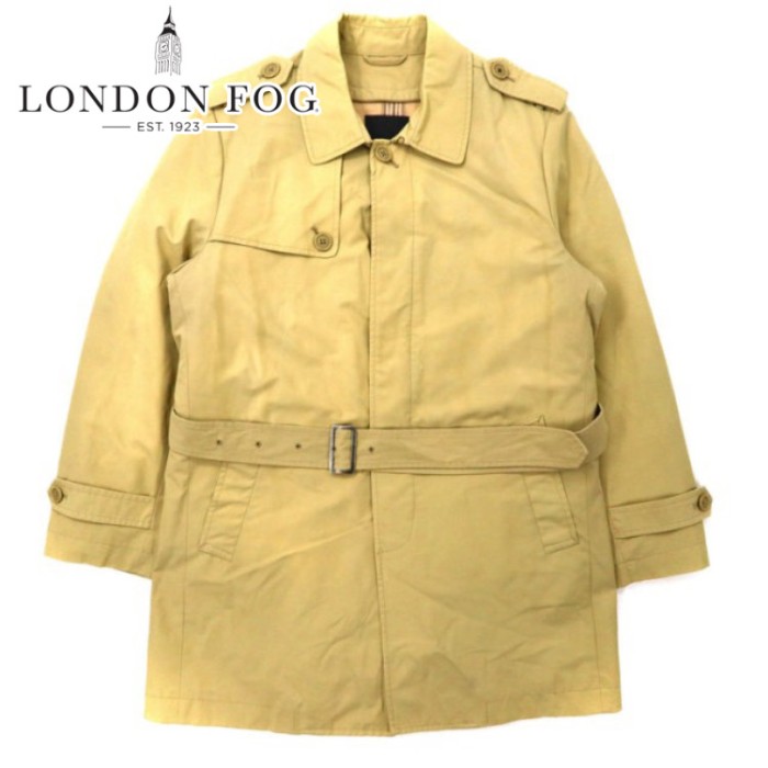 LONDON FOG トレンチコート 165 ベージュ コットン ライナー着脱式 | Vintage.City 古着屋、古着コーデ情報を発信
