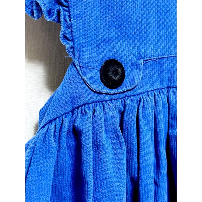 コーデュロイ フリル リボン ブルー 古着 ヴィンテージ ジャンパースカート | Vintage.City 빈티지숍, 빈티지 코디 정보