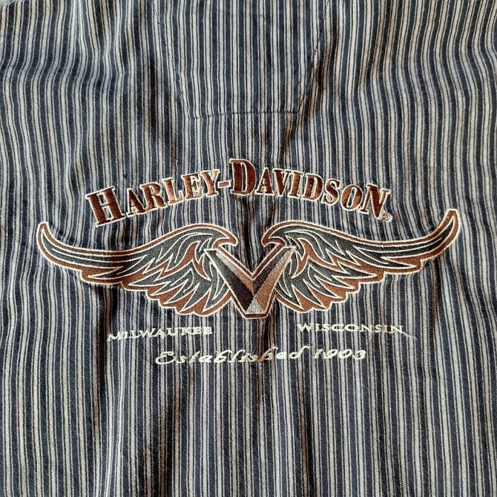 HARLEY-DAVIDSON ストライプシャツ used [209084] | Vintage.City Vintage Shops, Vintage Fashion Trends