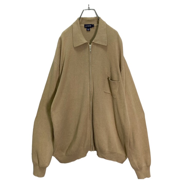 90-00s J.CREW zip-up cotton rib knit jacket | Vintage.City Vintage Shops, Vintage Fashion Trends