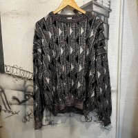 acrylic design knit (made in USA) | Vintage.City 古着屋、古着コーデ情報を発信