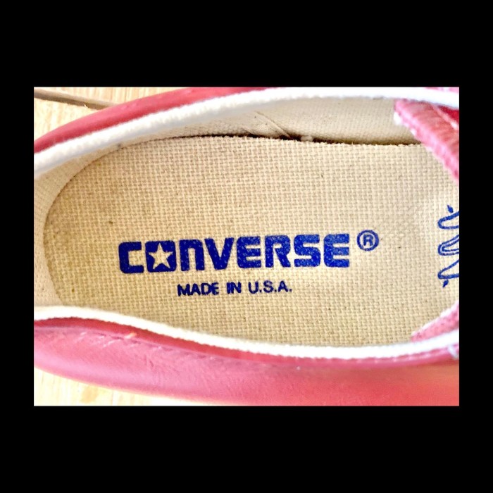 converse（コンバース）JUCK PURCELL LEATHER（ジャックパーセル レザー） 赤 5.5 24.5cm USA 90s 224 | Vintage.City 古着屋、古着コーデ情報を発信
