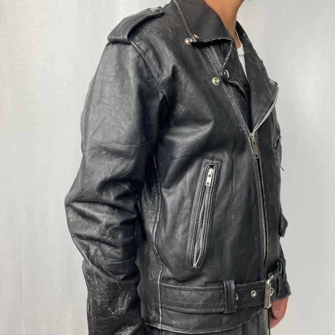 USAビンテージビンテージ　leather fashion　レザー　ジャケット　ユーロ
