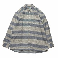 ネップ×ボーダーパターン カジュアルシャツ/ジャケット | Vintage.City 古着屋、古着コーデ情報を発信
