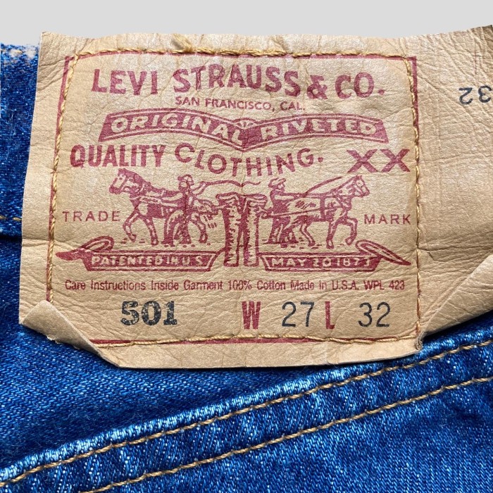 90’s Levi’s 501 Denim Fringe Pants USA | Vintage.City 빈티지숍, 빈티지 코디 정보