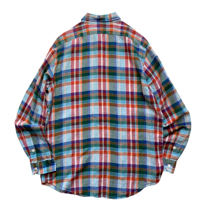 90’s Ralph Lauren SilkLinen Check Shirt | Vintage.City Vintage Shops, Vintage Fashion Trends