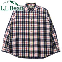 L.L.Bean フランネル ボタンダウンシャツ L マルチカラー コットン チェック | Vintage.City 古着屋、古着コーデ情報を発信