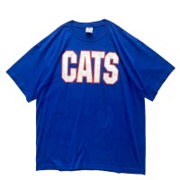 00’s “CATS” College Logo Print Tee | Vintage.City 古着屋、古着コーデ情報を発信
