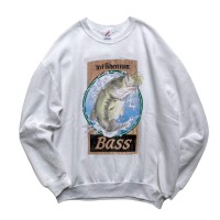 90’s JERZEES Black Bass Print Sweat | Vintage.City 古着屋、古着コーデ情報を発信