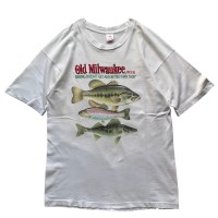 90’s “Old Milwaukee Beer” Fish Print Tee | Vintage.City 古着屋、古着コーデ情報を発信