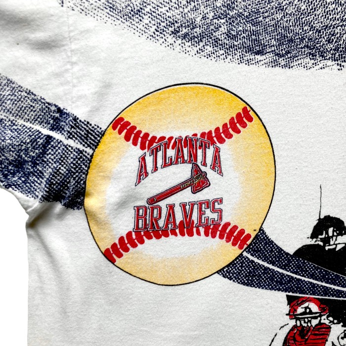 90’s MLB “ATLANTA BRAVES” Print Tee | Vintage.City 古着屋、古着コーデ情報を発信