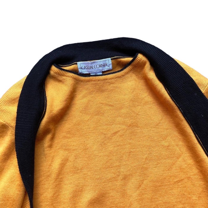 〜80’s CASUAL CORNER Layered Design Knit | Vintage.City 古着屋、古着コーデ情報を発信