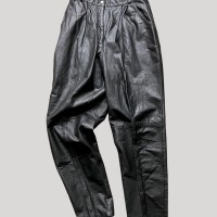 80’s Calliope 2Tuck Leather Pants | Vintage.City 古着屋、古着コーデ情報を発信