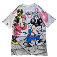 90’s “Mickey & Minnie” All Over Print T-Shirt | Vintage.City 빈티지숍, 빈티지 코디 정보