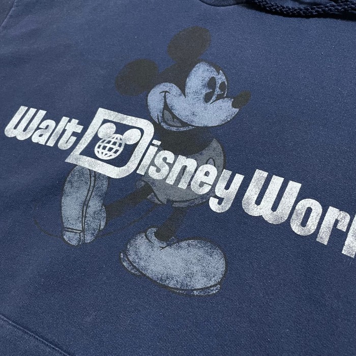 Disney XL ビッグサイズ プリント ミッキーマウス ロゴ パーカー プル ...