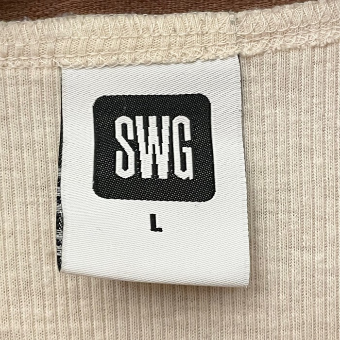 MADE IN JAPAN製 SWAGGER ヘンリーネックニットTシャツ アイボリー Lサイズ | Vintage.City 古着屋、古着コーデ情報を発信