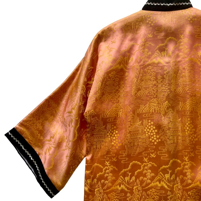 Vintage Satin China Long Shirt | Vintage.City 古着屋、古着コーデ情報を発信