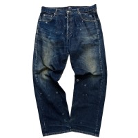 90s OLD STUSSY NYLTLA ripped denim pants | Vintage.City 古着屋、古着コーデ情報を発信