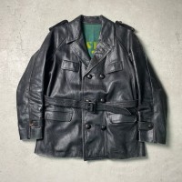 50年代 ポルトガル ユーロ レザー モーターサイクルコート カーコート メンズM-L相当 | Vintage.City 古着屋、古着コーデ情報を発信