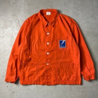 70～80年代 VETRA 企業ロゴ刺繍 オレンジ コットンツイル フレンチワークジャケット メンズL-XL相当 ヨーロッパ | Vintage.City 古着屋、古着コーデ情報を発信