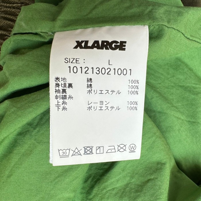 XLARGE エクストララージ ワークジャケット L 刺繍ロゴ バックロゴ ...
