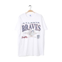 90s アトランタブレーブス MLB USA製 ヴィンテージ Tシャツ ATLANTA BRAVES 袖シングル サイズL 古着 @BZ0140 | Vintage.City 古着屋、古着コーデ情報を発信