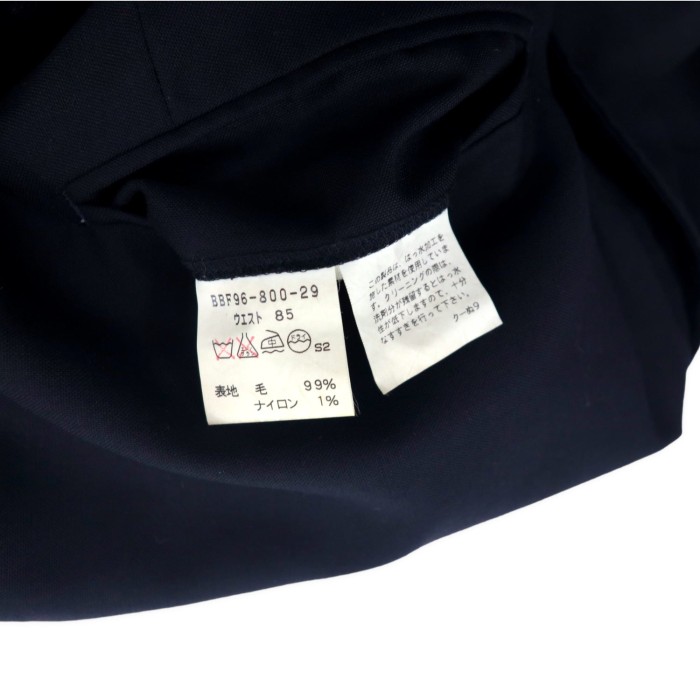 Burberrys ツータック スラックスパンツ 85 ネイビー ウール オールド 日本製 | Vintage.City 古着屋、古着コーデ情報を発信