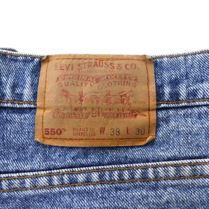Levi's USA製 90年代 550 ワイド バギー テーパード デニムパンツ 38 ブルー アイスウォッシュ 550-4891 リラックスフィット RELAXED FIT | Vintage.City 古着屋、古着コーデ情報を発信