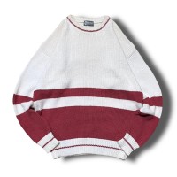 【Used】ボーダーコットンニットセーター | Vintage.City 古着屋、古着コーデ情報を発信