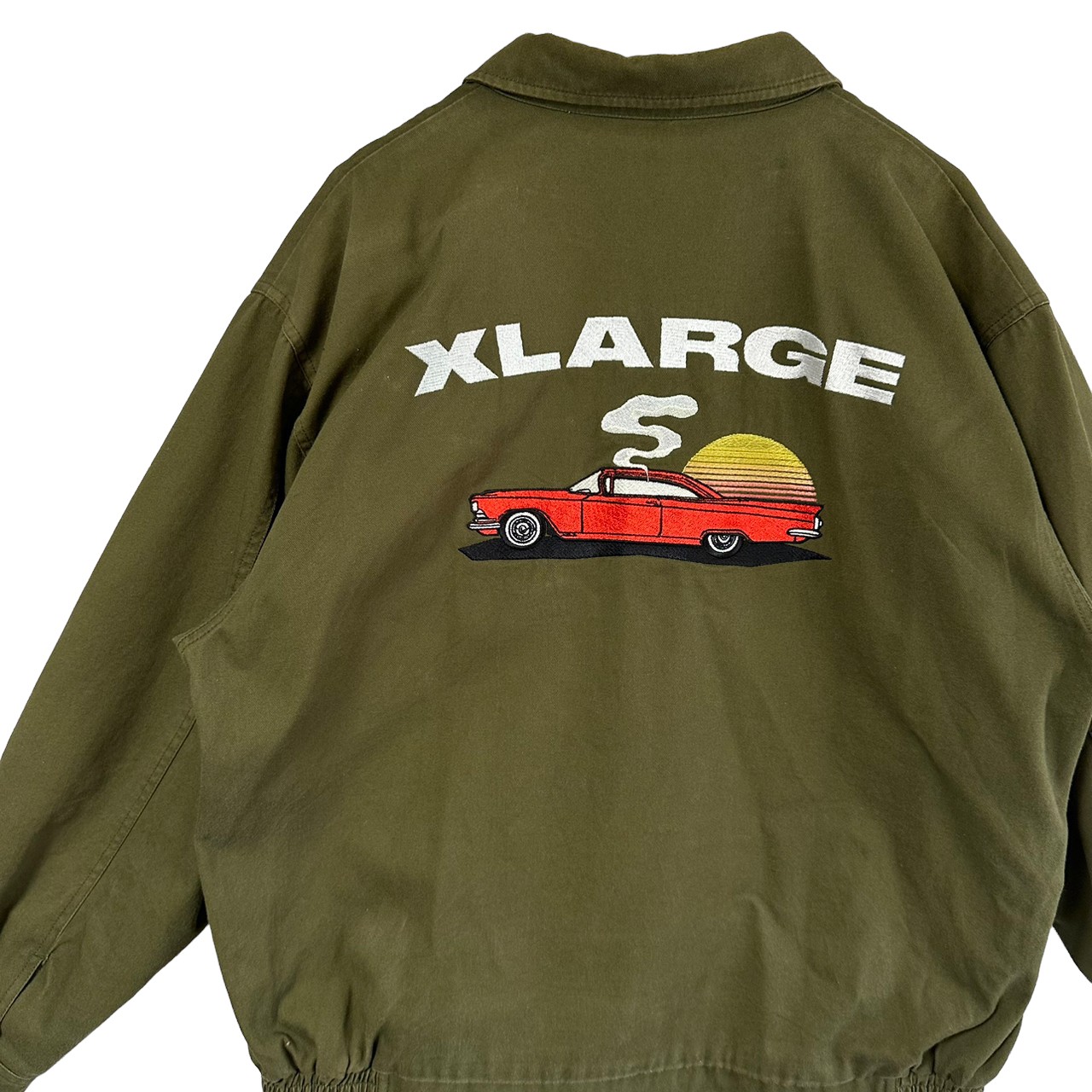 お買い得新作XLARGE エクストララージ ワークジャケット L 刺繍ロゴ バックロゴ ジャケット・アウター